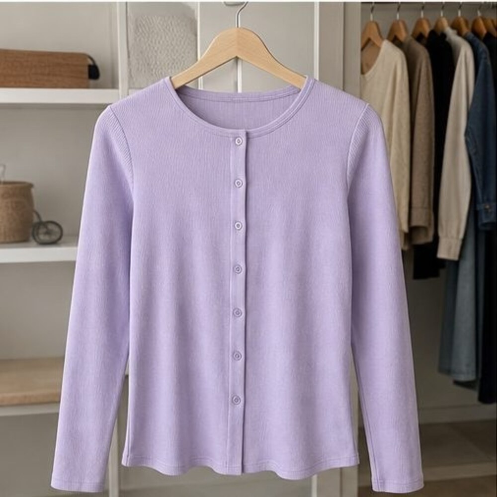 Lilac Lace Trim Top